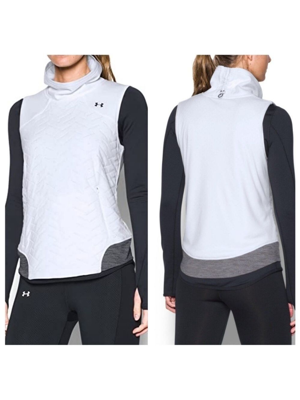 Under Armour ColdGear Reactor 3G Running Vest Pullover Funnel Neck, XS